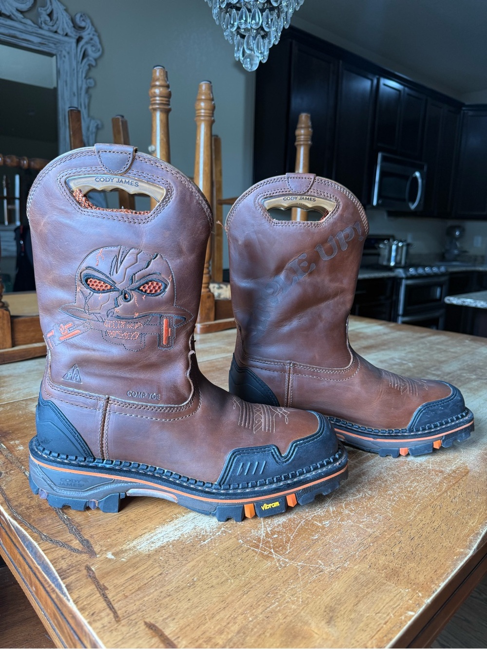 Cody James Men's Brown Composite Toe Western Work Boots